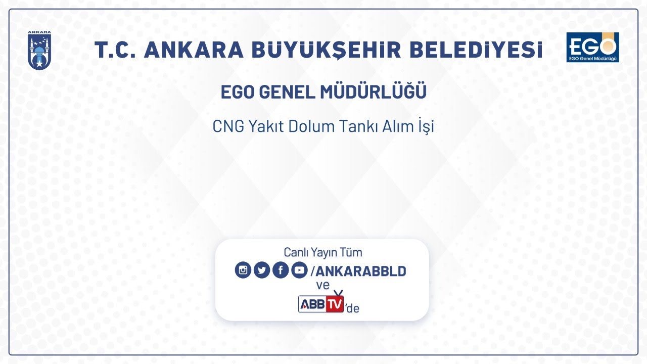 EGO GENEL MÜDÜRLÜĞÜ CNG Yakıt Dolum Tankı Alım İşi