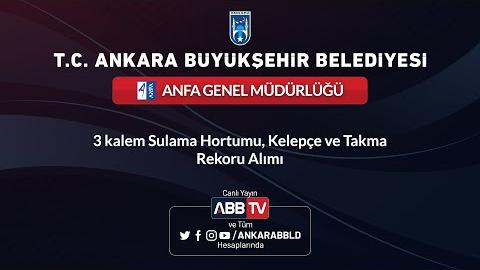 ANFA GENEL MÜDÜRLÜĞÜ 3 Kalem Sulama Hortumu, Kelepçe ve Takma Rekoru Alımı