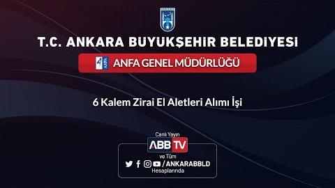 ANFA GENEL MÜDÜRLÜĞÜ 6 Kalem Zirai El Aletleri Alımı İşi