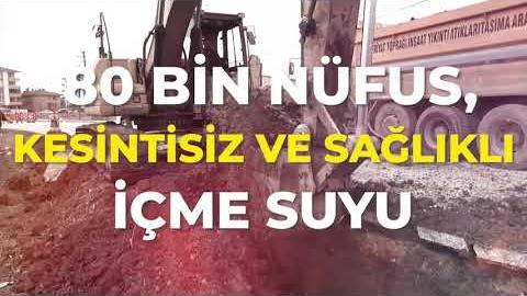 23,5 km Çubuk-Akyurt İçme Suyu Hattı'nı tamamlayarak 80 bin nüfusu sağlıklı/kesintisiz suya kavuştu