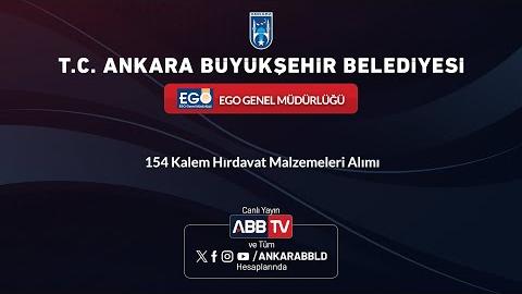 EGO GENEL MÜDÜRLÜĞÜ - 154 Kalem Hırdavat Malzemeleri Alımı