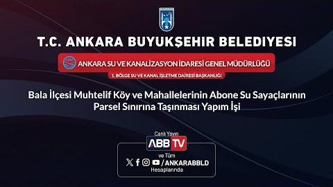 ASKİ GENEL MÜDÜRLÜĞÜ - Bala İlçesi Muhtelif Köy ve Mahallelerinin Abone Su Sayaçlarının Parsel Sınırına Taşınması Yapım İşi