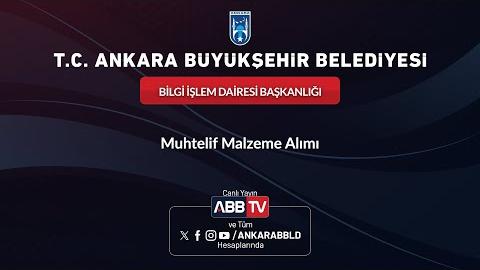 BİLGİ İŞLEM DAİRESİ BAŞKANLIĞI - Muhtelif Malzeme Alımı