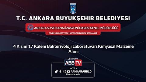 ASKİ GENEL MÜDÜRLÜĞÜ - 4 Kısım 17 Kalem Bakteriyoloji Laboratuvarı Kimyasal Malzeme Alımı