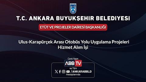 ETÜT VE PROJELER DAİREİ BAŞKANLIĞI - Ulus-Karapürçek Otobüs Yolu Uygulama Projeleri Hizmet Alım İşi