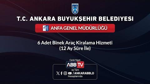 ANFA GENEL MÜDÜRLÜĞÜ - 6 Adet Binek Araç Kiralama Hizmeti ( 12 Ay Süre İle)