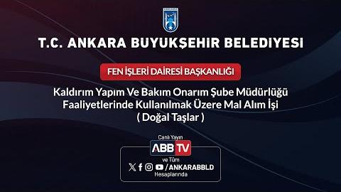 FEN İŞLERİ DAİRESİ BAŞKANLIĞI - Kaldırım Yapım ve Bakım Onarım Şube Müdürlüğü Faaliyetlerinde Kullanılmak Üzere Mal Alım İşi ( Doğal Taşlar )