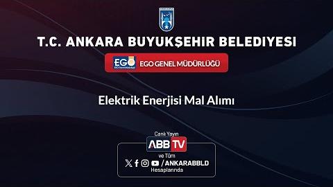 EGO GENEL MÜDÜRLÜĞÜ - Elektrik Enerjisi Mal Alımı