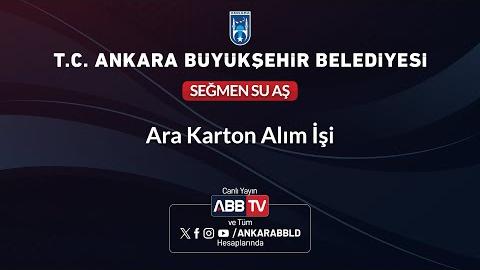 SEĞMEN SU AŞ - Ara Karton Alım İşi