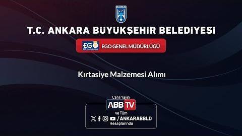 EGO GENEL MÜDÜRLÜĞÜ - Kırtasiye Malzemesi Alımı